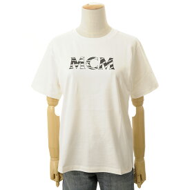 MCM エムシーエム Tシャツ レディース FTDSMM02 WG 半袖 ロゴTシャツ