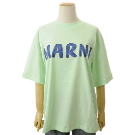 楽天スーパーSALE ポイント10倍 MARNI マルニ Tシャツ レディース グリーン THJET49EPHLOV13 T-SHIRT Tシャツ