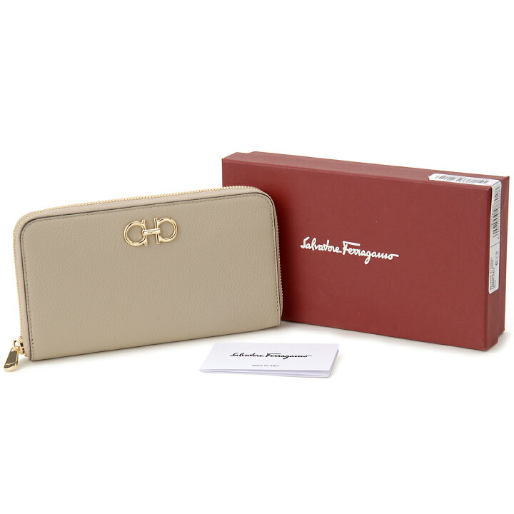 塩水水槽】 フェラガモ FERRAGAMOジップアラウンドウォレット ダイノ ?