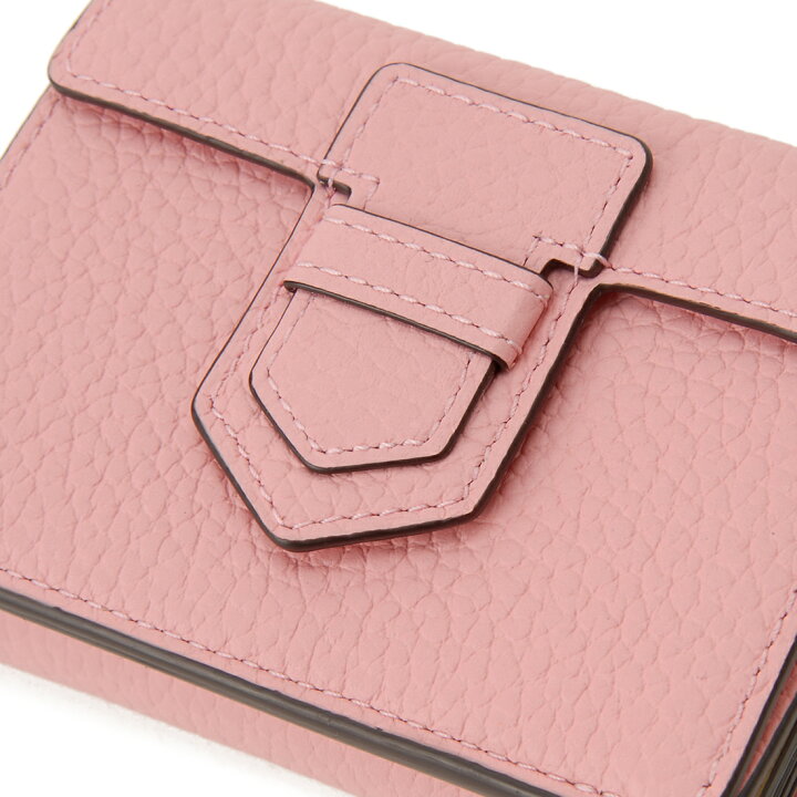 Delvaux Presse Trifold Wallet Trifold Wallet Light Pink AB0561AQY0 Leather