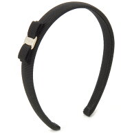 お買い物マラソン FERRAGAMO フェラガモ カチューシャ レディース ブラック 34 0086 430314 VARA ヴァラ