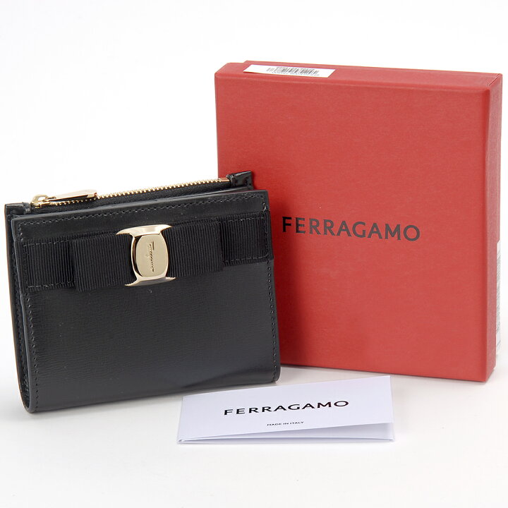 楽天市場】訳あり 箱不良 Ferragamo フェラガモ 二つ折り財布 