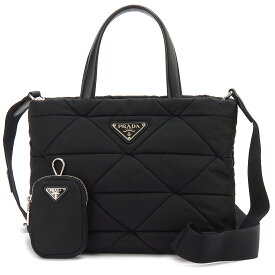 PRADA プラダ トートバッグ レディース ブラック 1BG373 RDJN F0002 B9O 2WAYショルダーバッグ