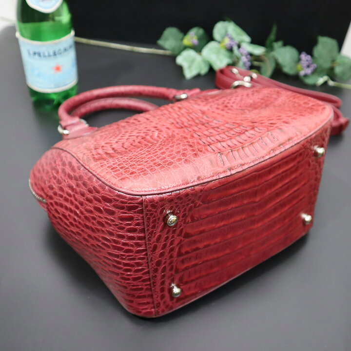 楽天市場】カイマンワニ×牛革コンビ 2WAYバッグ ワニ革 本革 RODANIA 