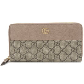 グッチ GUCCI 財布 ラウンドファスナー長財布 ピンク 456117 17WAG 5788 GGスプリーム