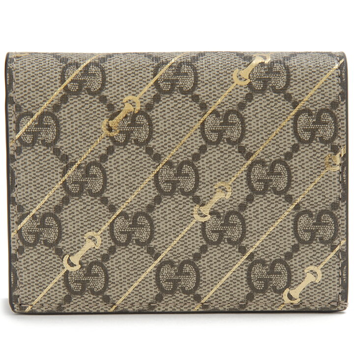 楽天市場】GUCCI グッチ 二つ折り財布 レディース ベージュ 774332  