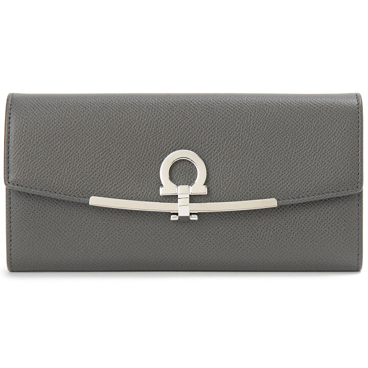 楽天市場】Ferragamo フェラガモ 長財布 レディース グレー 22 D150 