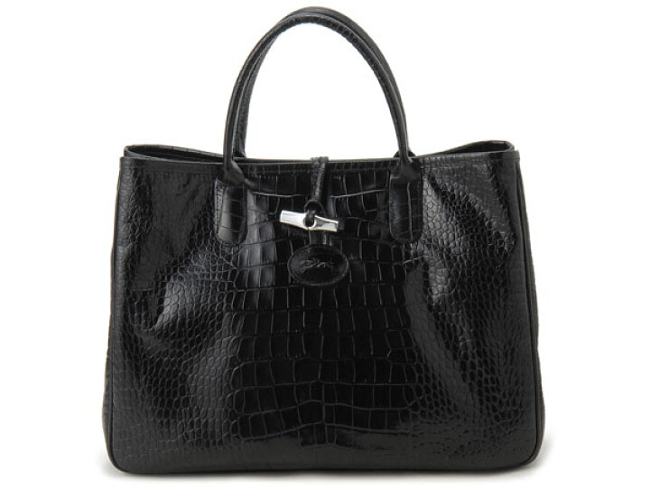 楽天市場】ロンシャン LONGCHAMP ロゾサティネ クロコダイル型押し  