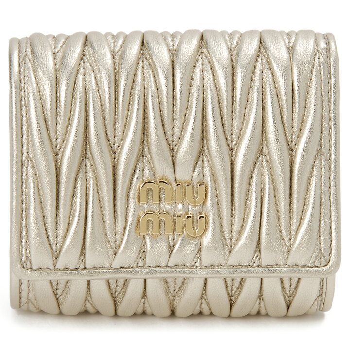 楽天市場】MIU MIU ミュウミュウ 三つ折り財布 レディース 5MH033 AFPP  