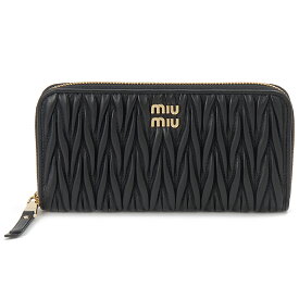 MIU MIU ミュウミュウ 長財布 レディース ブラック 5ML506 AFPP F0002