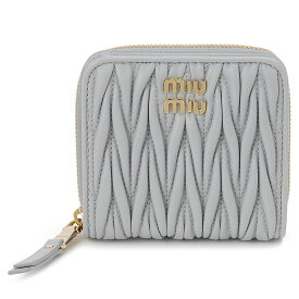 MIU MIU ミュウミュウ 二つ折り財布 レディース グレー 5ML522 2FPP F0164