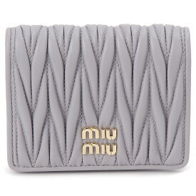ミュウミュウ MIU MIU 二つ折り財布 レディース 5MV204 AFPP F0230 マトラッセ