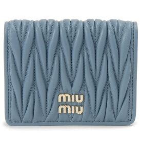 ミュウミュウ MIU MIU 二つ折り財布 レディース 5MV204 AFPP F0F16 マトラッセ