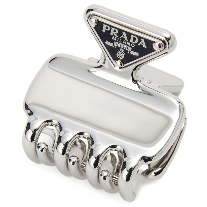 楽天市場】PRADA プラダ ヘアクリップ レディース シルバー 1IF087 