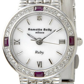 訳あり(細かいキズあり) ラメットベリー Rametto Belly 時計 レディース ルビー4ポイント RAB2110RB シルバー×ルビー レディースウォッチ 新品