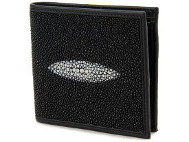 ロダニア RODANIA スティングレイ 財布 二つ折財布 SH0214BK メンズ財布 高級皮革 新品