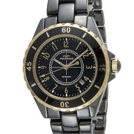 テクノス TECHNOS T9C06GB セラミック メンズ 腕時計 ブラック