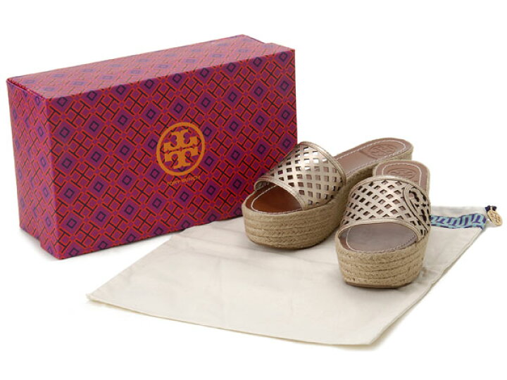 楽天市場】トリーバーチ TORY BURCH ウェッジサンダル サイズ：7 JP 