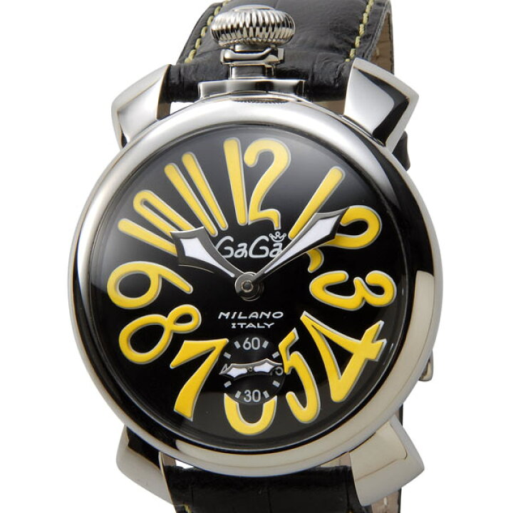 楽天市場】ガガミラノ Gaga Milano 5010.12S マヌアーレ 48mm ブラック 