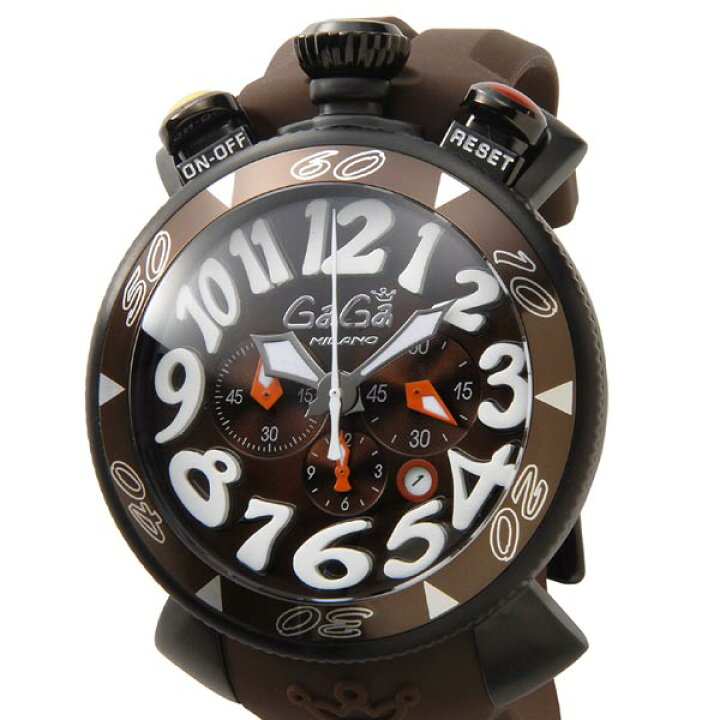 楽天市場】ガガミラノ Gaga Milano 6054.5 CHRONO クロノ 48mm ラバー 
