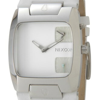 S Select Nixon Nixon Bankes Leather White Men Watch Banks Leather