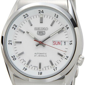 セイコー SEIKO セイコーファイブ メンズ 腕時計 SNK559J1 日本製 SEIKO5 セイコー SEIKO5 オートマティック ホワイト×シルバー 新品