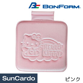 【4/24～4/27 マラソン期間P2倍】サンリオ キティ カー用品 クッション シートカバー BONFORM(ボンフォーム) キティレインボー シングルクッション ピンク 5090-02