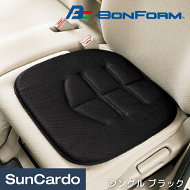 【6/4～6/11 楽天スーパーSALE期間P5倍】カー用品 クッション シートカバー BONFORM(ボンフォーム) 備長炭消臭クッション シングル ブラック 5656-43