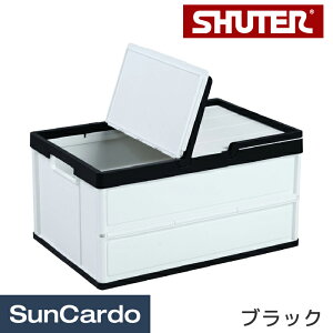 バスケット 蓋付き 折りたたみ 収納 大容量 おしゃれ livinbox SHUTER(シューター) 折りたたみバスケット ブラック FB-4531HL
