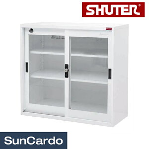 【ワンダフルデー期間P最大23倍】オフィス キャビネット 書類ケース 収納 事務 livinbox SHUTER(シューター) ガラスドアファイリングキャビネット DU-88G