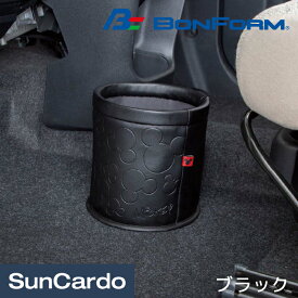 ディズニー ミッキー カー用品 車載 キャラクター BONFORM(ボンフォーム) みつまるレザー マルチボックス ブラック 7248-43