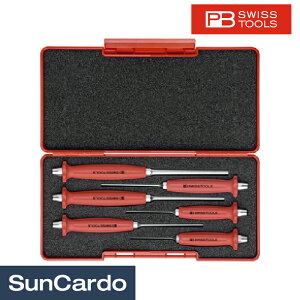 【ワンダフルデー期間P最大23倍】ポンチセット 工具セット ツールセット 工具 整備 PB SWISS TOOLS(ピービー) ハンドル付平行ピンポンチ BOXセット PB 758 SET