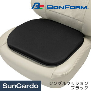 【ワンダフルデー期間P最大23倍】カー用品 クッション シートカバー BONFORM(ボンフォーム) ふんわり癒し低反発 シングルクッション ブラック 5606-43