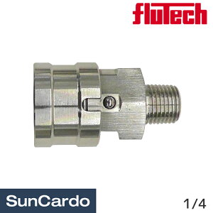 【ワンダフルデー期間P最大23倍】高圧洗浄機 洗車 ホース プラグ カプラー FLUTECH(フルテック) 高圧SUSカプラ 1/4 3TSM1/4 B232113