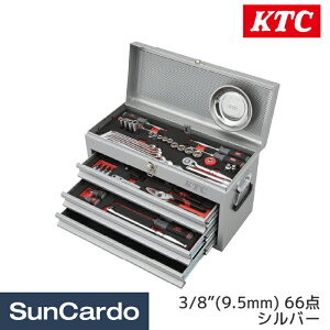 �y�}���\������P�ő�29�{�zktc �H��Z�b�g �c�[���Z�b�g �H�� ���� 3/8�h KTC(���s�@�B�H��) 9.5sq. �X�^���_�[�h�Z�b�g 66�_ �V���o�[ SK36625XS