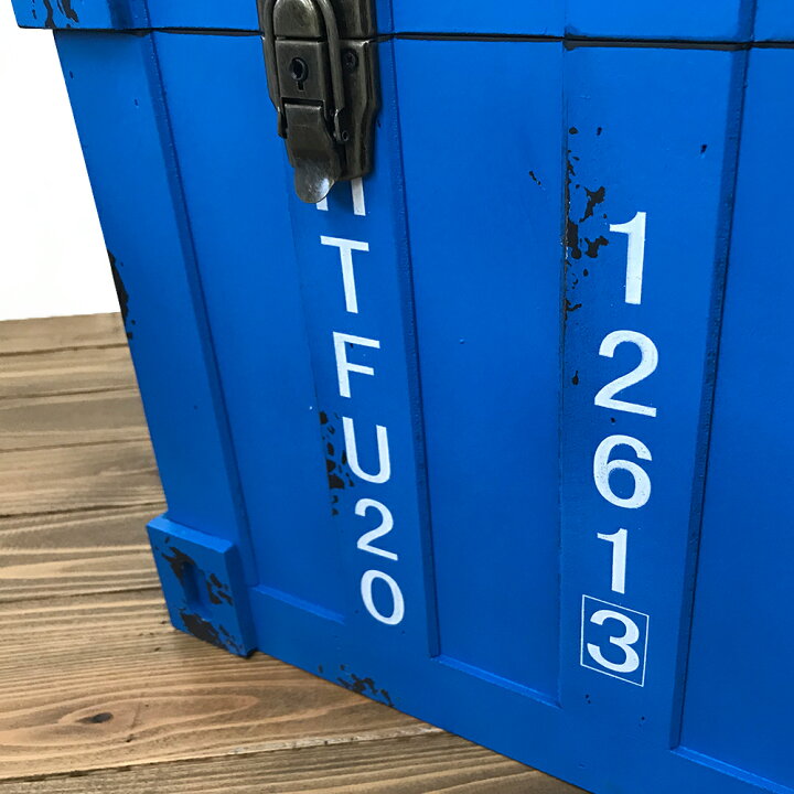 楽天市場】【コンテナ型ボックス(M) ブルー】箱 ボックス コンテナ 