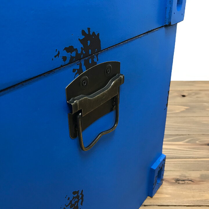 楽天市場】【コンテナ型ボックス(M) ブルー】箱 ボックス コンテナ 