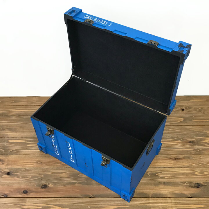 楽天市場】【コンテナ型ボックス(M) ブルー】箱 ボックス コンテナ 