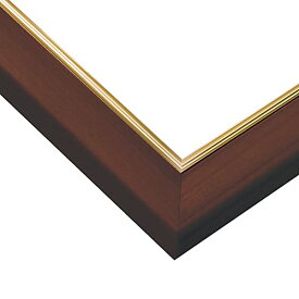 色：ブラウン サイズ：18.2×25.7cm(パネルNo.1-ボ) エポック社 日本製 木製 パズルフレーム ウッディーパネルエクセレント ゴールドライン 金モール仕様 ブラウン (18.2*25.7cm) (パネルNo.1-ボ) (B5
