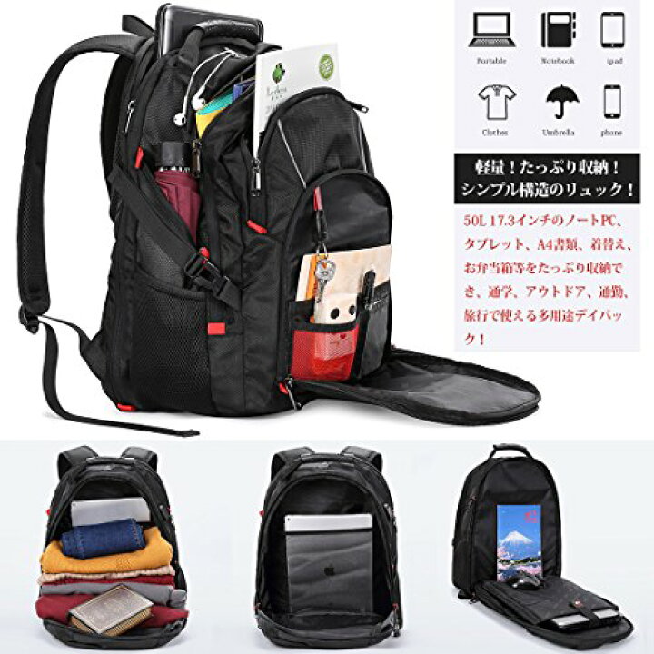 楽天市場】NEWHEY リュック メンズ 大容量 バックパック 防水 