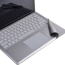 色：不透明 グレー ラップトップ 1/2用 xisiciao Surface Laptop1 / 2フル サイズ キーボード パーム レスト カバー マイクロソフト サーフェス用 ラップトップ 3 13.5 インチ パーム パッド リスト レ
