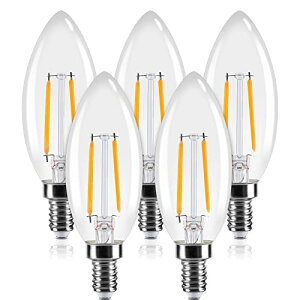 TCYF2W Tengyuan VfAd LED NAd 25W` E12 2W XC^ tBg (E12 5 LEDd dF 2700k 250lm C35 NA^Cv VfA`