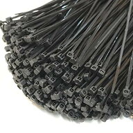 色：ブラック 2000本 [Cicogna] 結束バンド 2000本入り 長さ20cm ナイロン インシュロック ワンタッチ 黒…