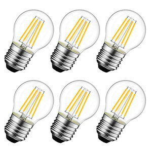 �T�C�Y�F�d���^ 6W/ 6�� LVWIT LED�d�� E26���� 60W�`���� 806lm 6W �t�B�������g�d�� 2700K �d���F G45�~�j�d�� �G�W�\���d�� ���g�� PSE 6�� �������Ή�