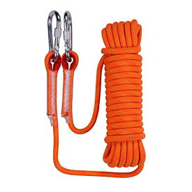 色：オレンジ 50m QIANGSHENG 多目的ロープ 太さ： 10mm 長さ： 50m 耐荷重1000* 収納袋セット アウトドア キャンプ 防災 (オレンジ 50m)
