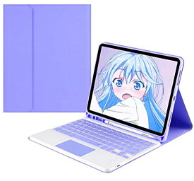 色：紫 サイズ：iPad 第10世代（2022） 人気 2022新型 iPad 第10世代 10.9 キーボードケース ペンシルホルダー付き 脱着式 Bluetooth キーボード タッチパッド搭載 可愛い 軽量 薄型 おしゃれ iPad 10 キ