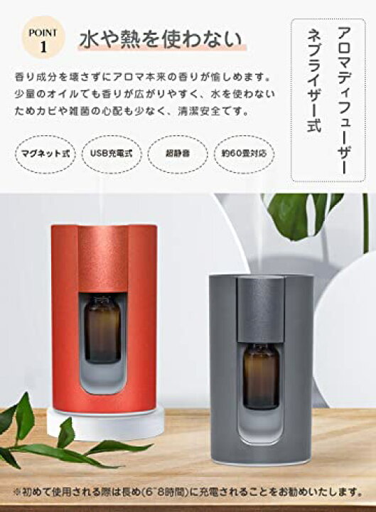 楽天市場】Beautytrees アロマディフューザー 水なし ネブライザー式 