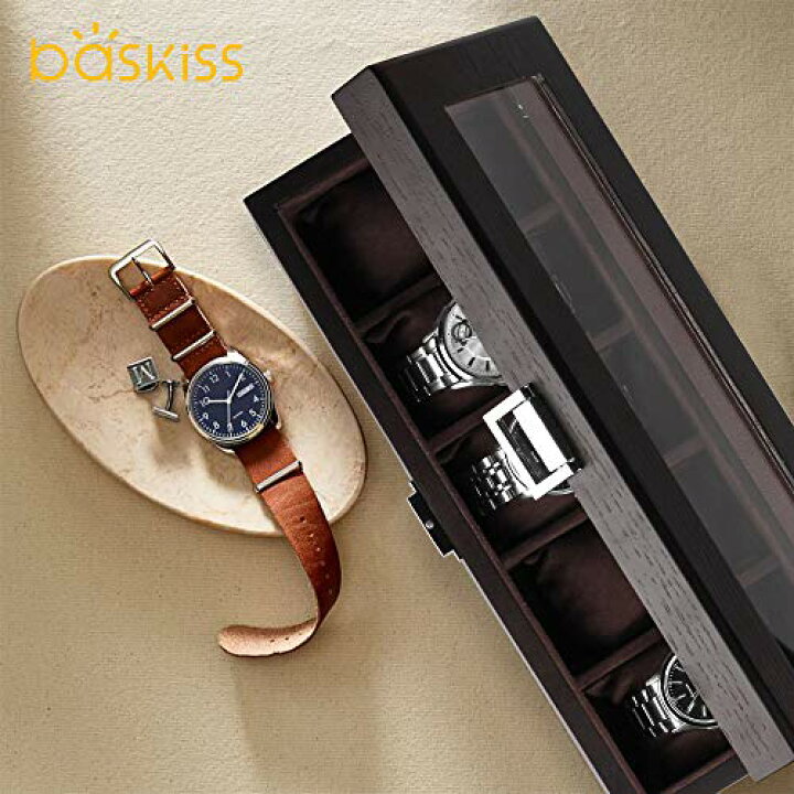時計ケース 木製 腕時計 ボックス 収納 高級 プレゼント コレクション 木目
