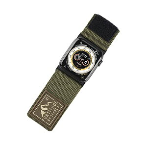 �T�C�Y�F42/44/45/49mm �F�F���L���A�[�~�[�O���[���L�����o�X Tefeca Fortitude�V���[�Y Apple Watch�p/Apple Watch Ultra�݊���/�����p�o���h�A�A�b�v���E�H�b�`�p/�A�b�v���E�H�b�`�E���g��
