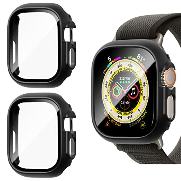 楽天市場】サイズ：49mm 2枚 色：ブラック+ブラック colaxuyi Apple 